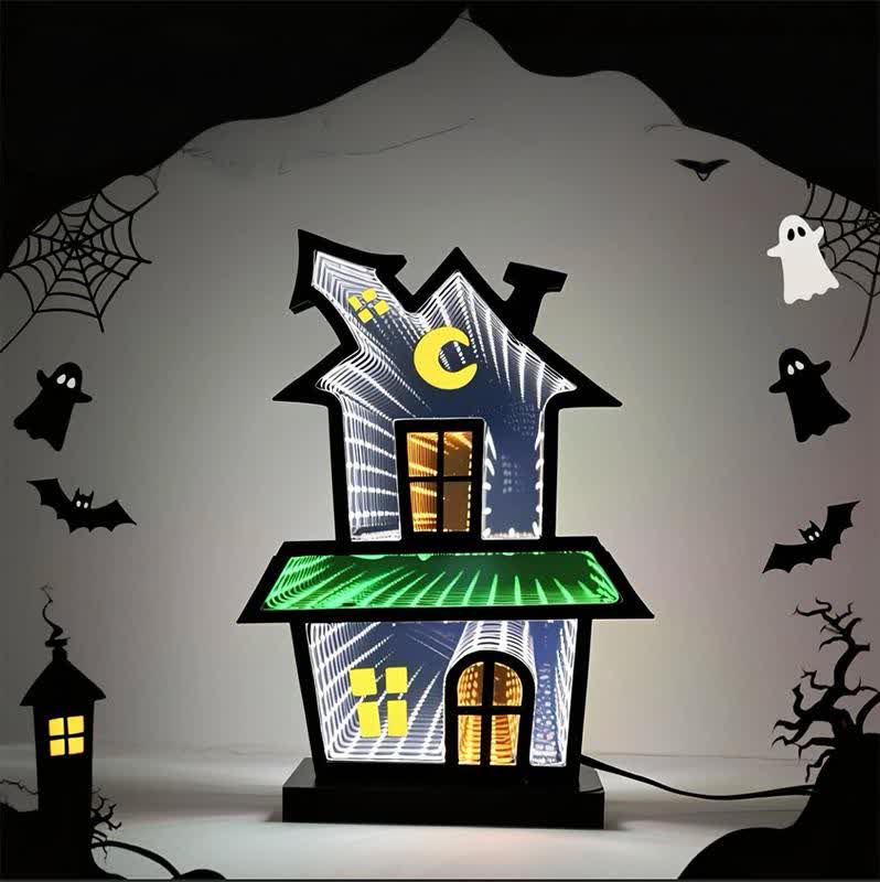 3D House Infinity Lights Halloween Decoration - image 3