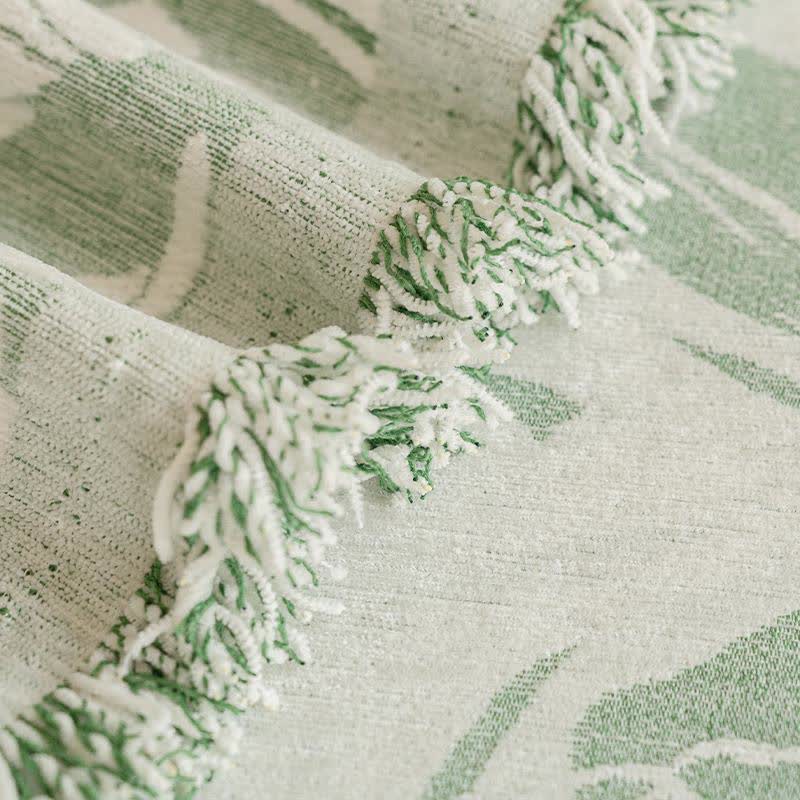 Green Tulip Chenille Sofa Throw Blanket - image 4
