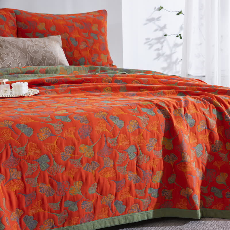 Ginkgo Biloba Organic Cotton Quilt - image 25
