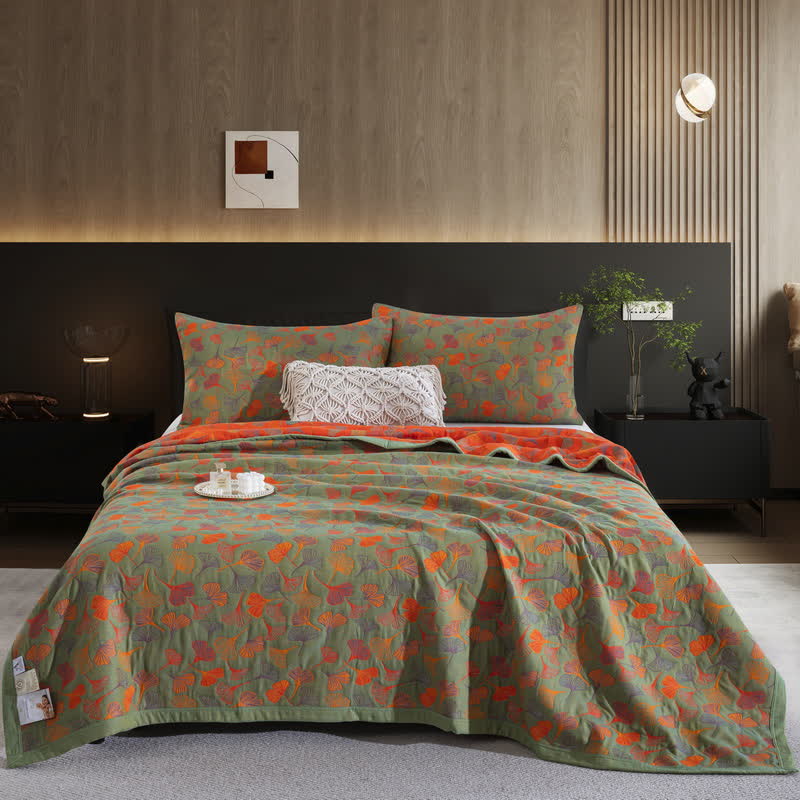 Ginkgo Biloba Organic Cotton Quilt - image 31