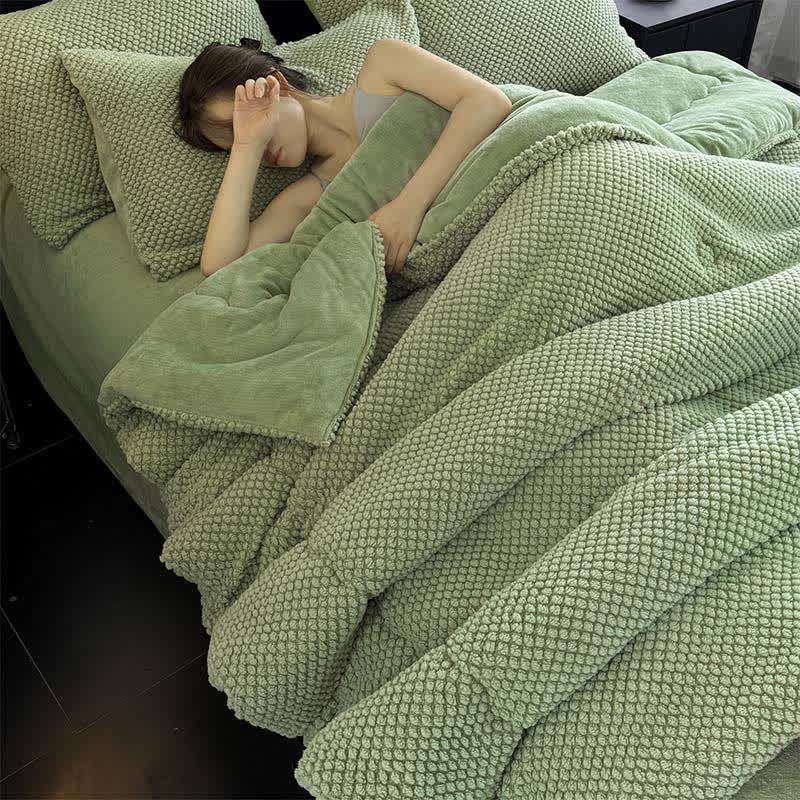 Solid Color Textured Warm Blanket - image 15