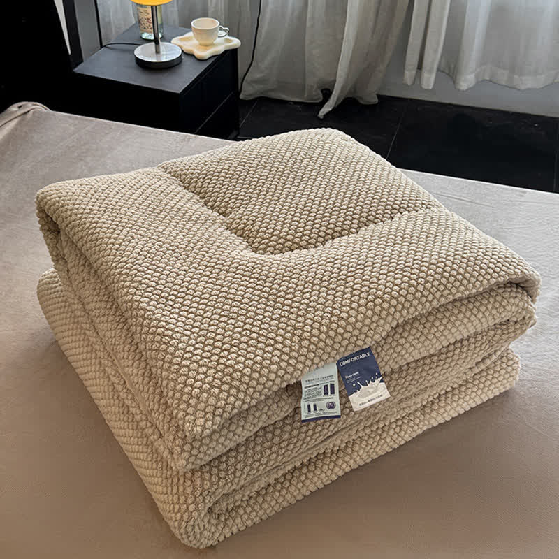 Solid Color Textured Warm Blanket - image 11