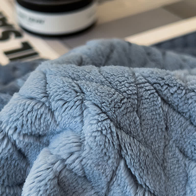 Solid Color Bound Edge Throw Blanket - image 11