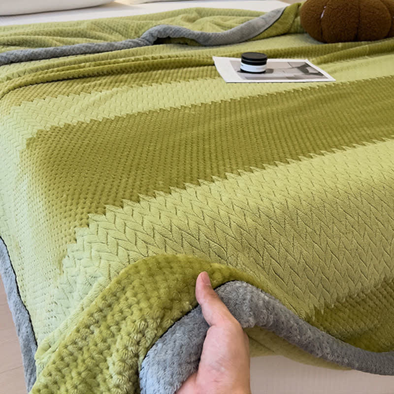 Solid Color Bound Edge Throw Blanket - image 3