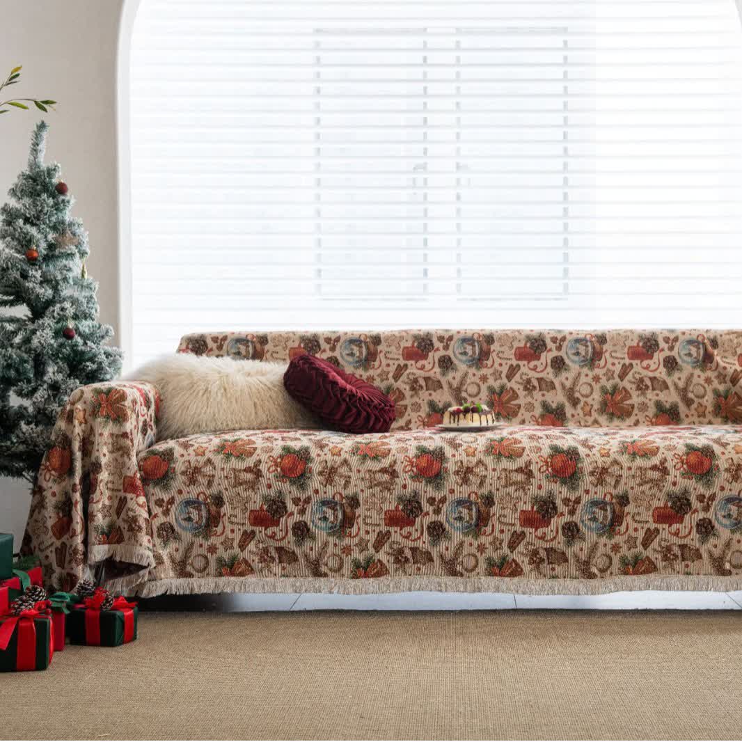 Christmas Crystal Ball Sofa Throw Blanket - image 1