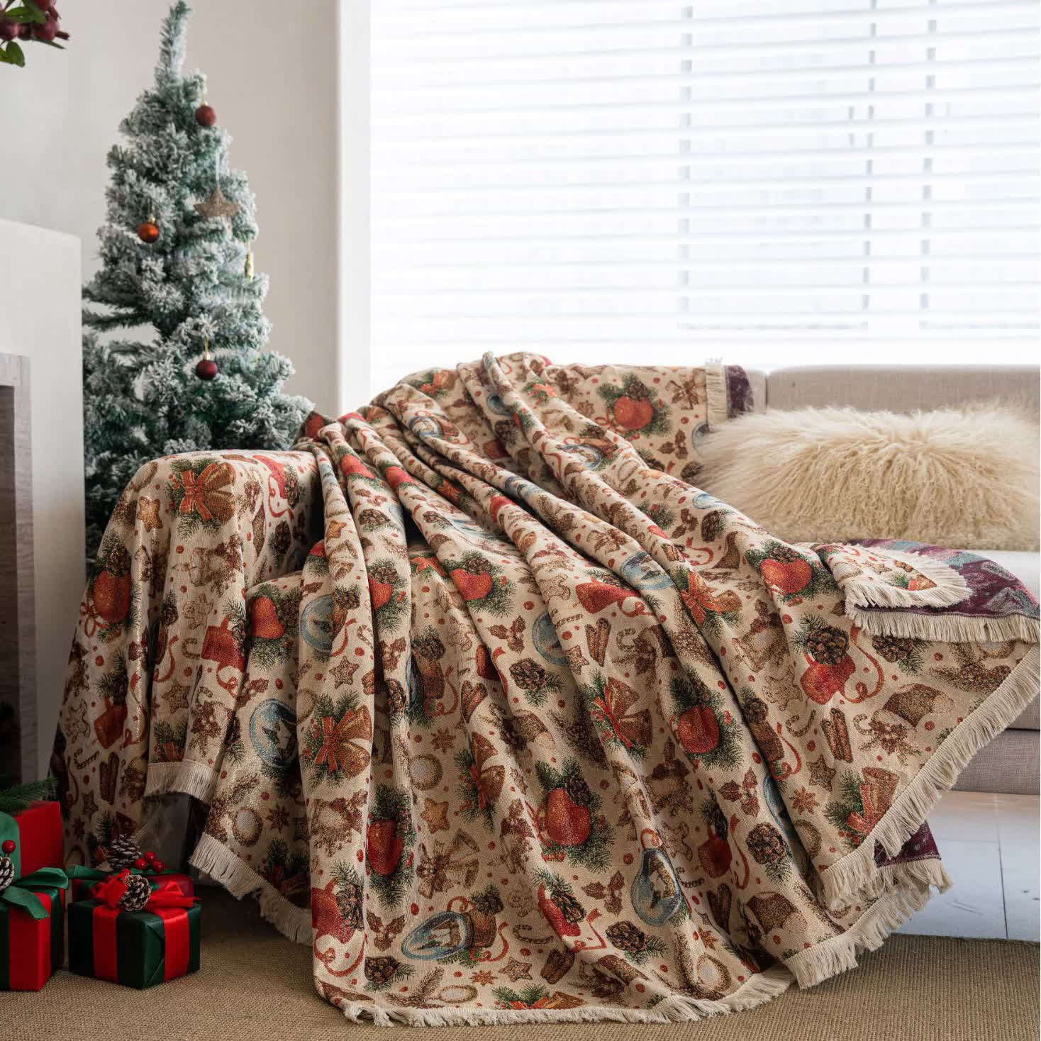 Christmas Crystal Ball Sofa Throw Blanket - 71" x 134" - image 0