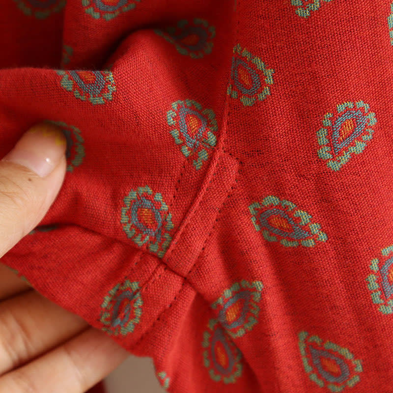 Paisley-inspired Jacquard Cotton Gauze Pajamas - image 10