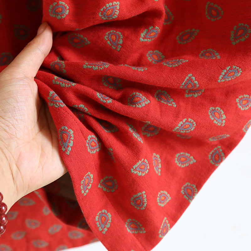 Paisley-inspired Jacquard Cotton Gauze Pajamas - image 6