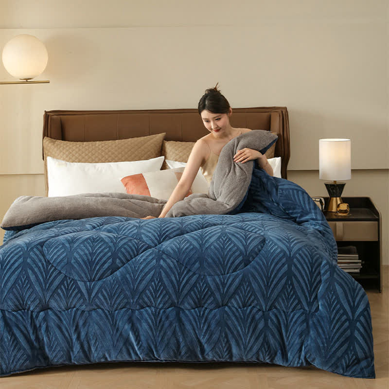 Luxury Embossed Fleece Throw Blanket - image 5