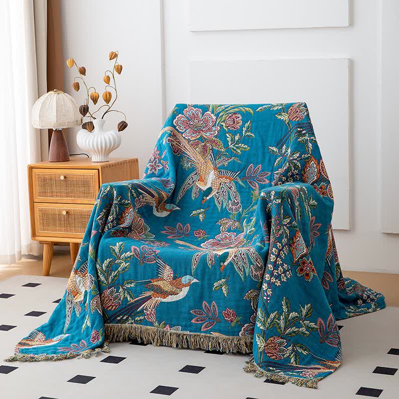 Flying Bird Cotton Gauze Tassel Quilt - image 7