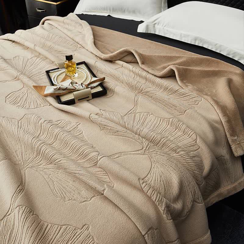 Ginkgo Leaf Textured Throw Blanket - image 10