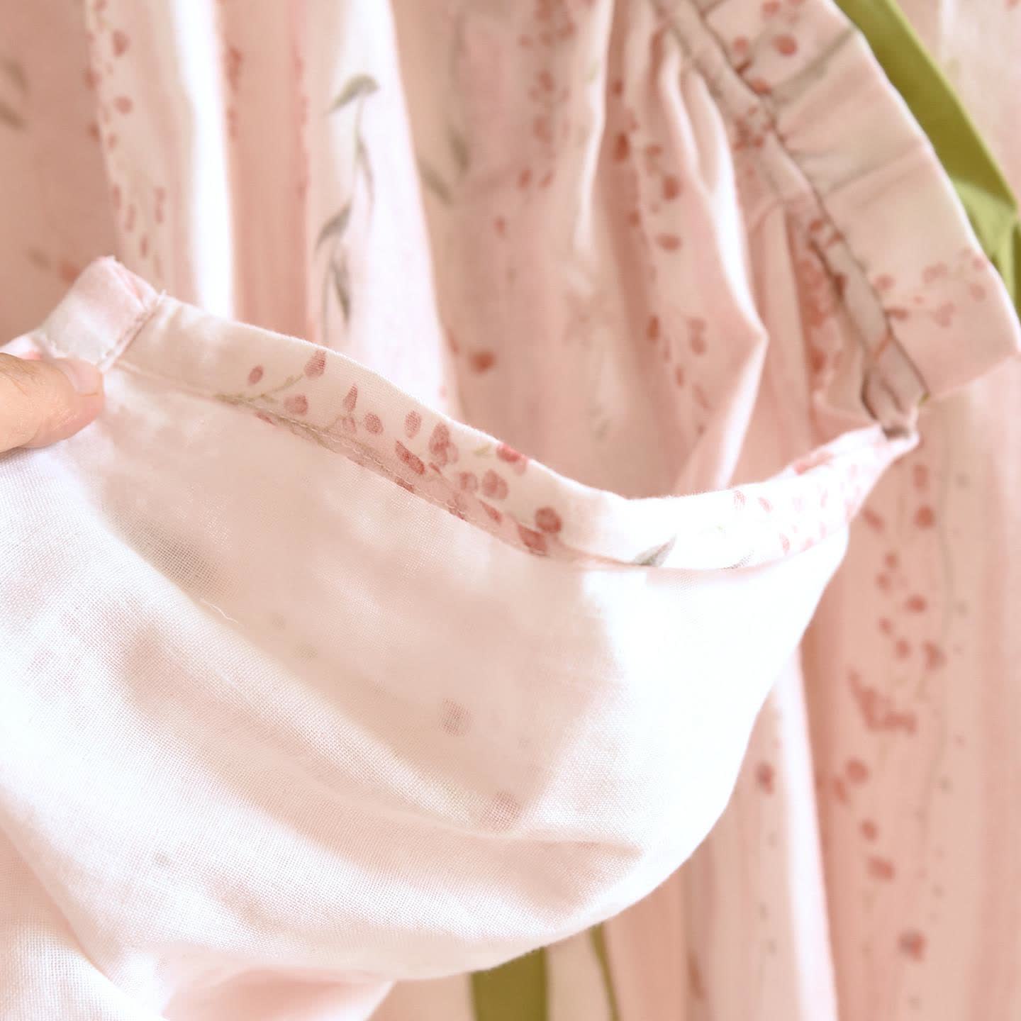 Pink Striped Floral Kimono Loungewear Set - image 8