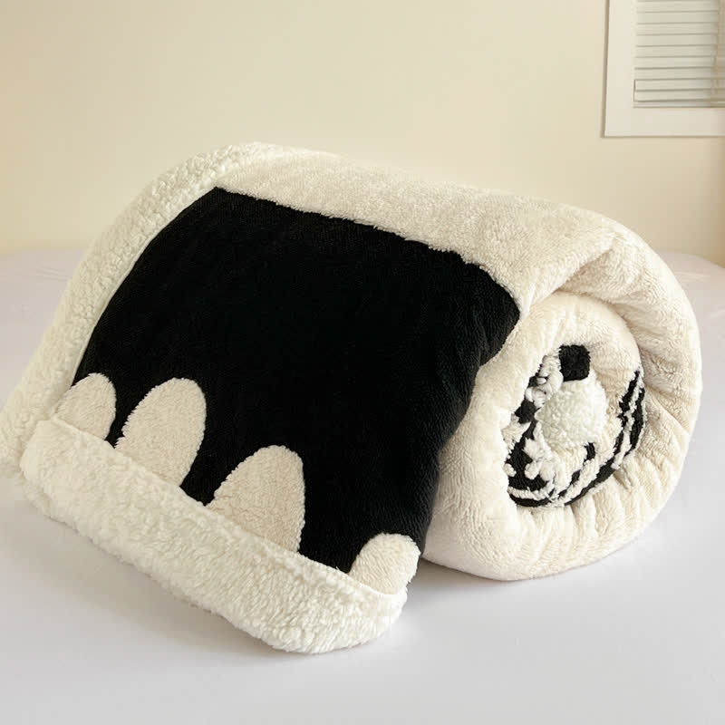 Butterfly Jacquard Warm Throw Blanket - image 9