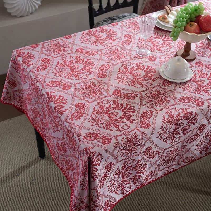 Ethnic Style Retro Pattern Jacquard Tablecloth - image 5
