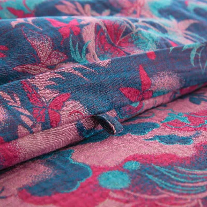 Artistic Butterfly Cotton Gauze Jacquard Quilt - image 6