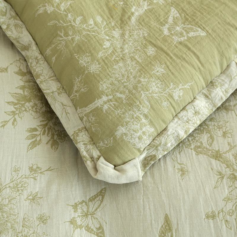 Branch Butterfly Cotton Gauze Jacquard Quilt - image 8