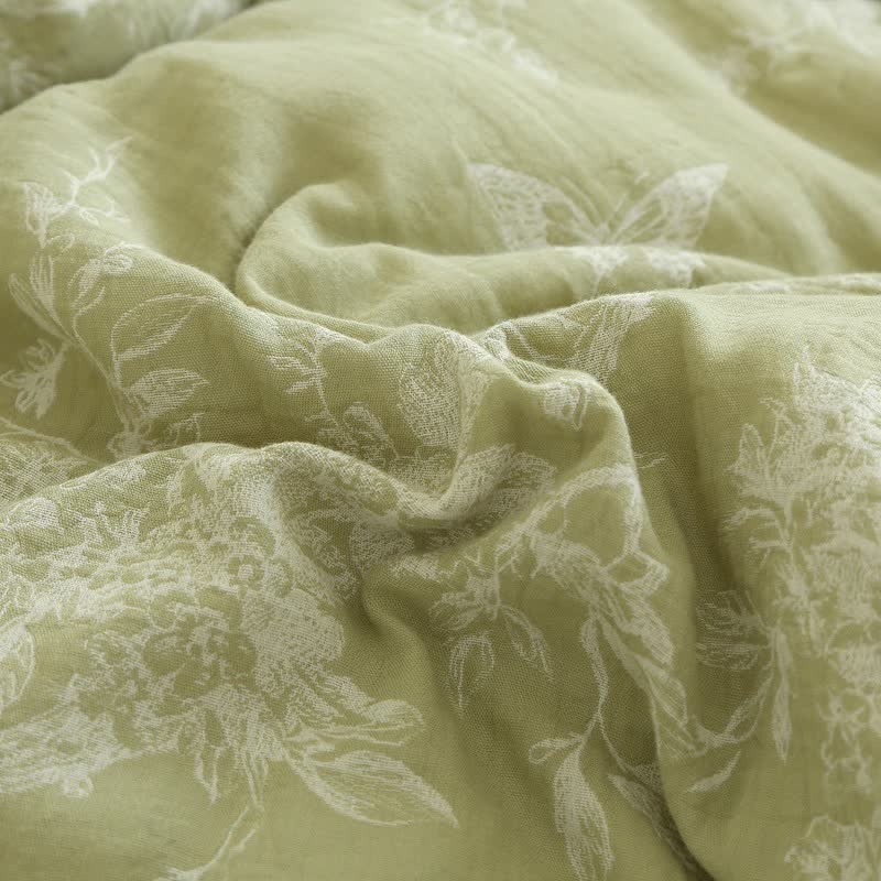 Branch Butterfly Cotton Gauze Jacquard Quilt - image 10