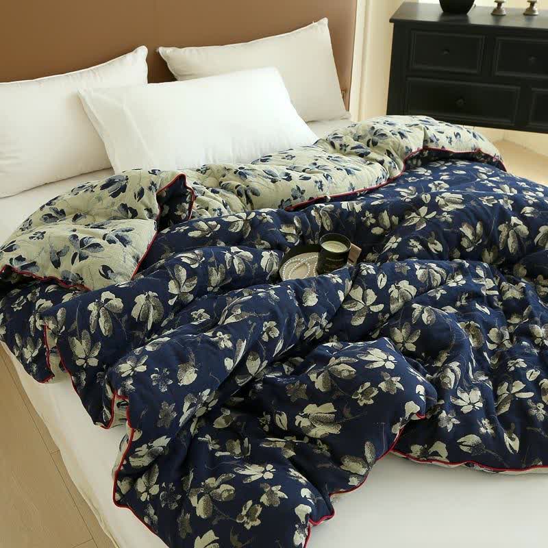 Flourish Flower  Cotton Gauze Jacquard Quilt - image 15