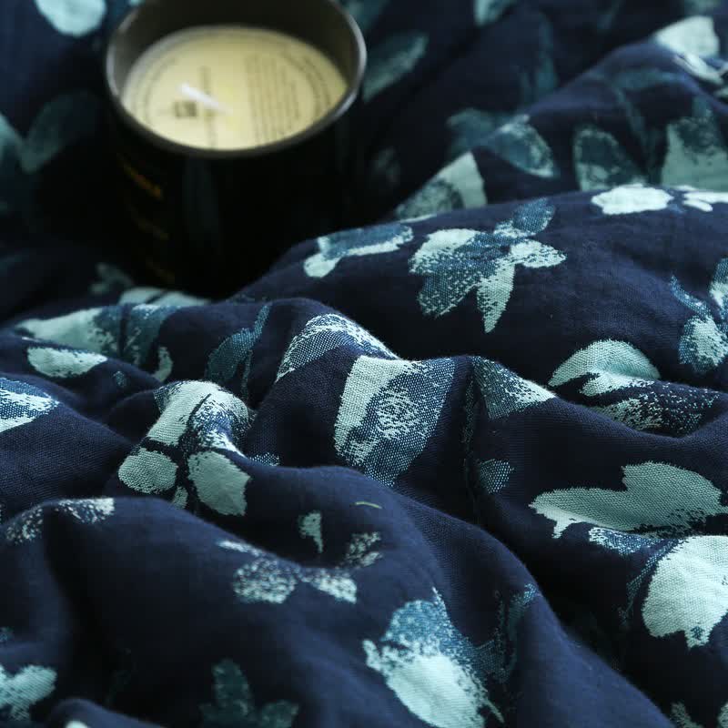 Flourish Flower  Cotton Gauze Jacquard Quilt - image 10