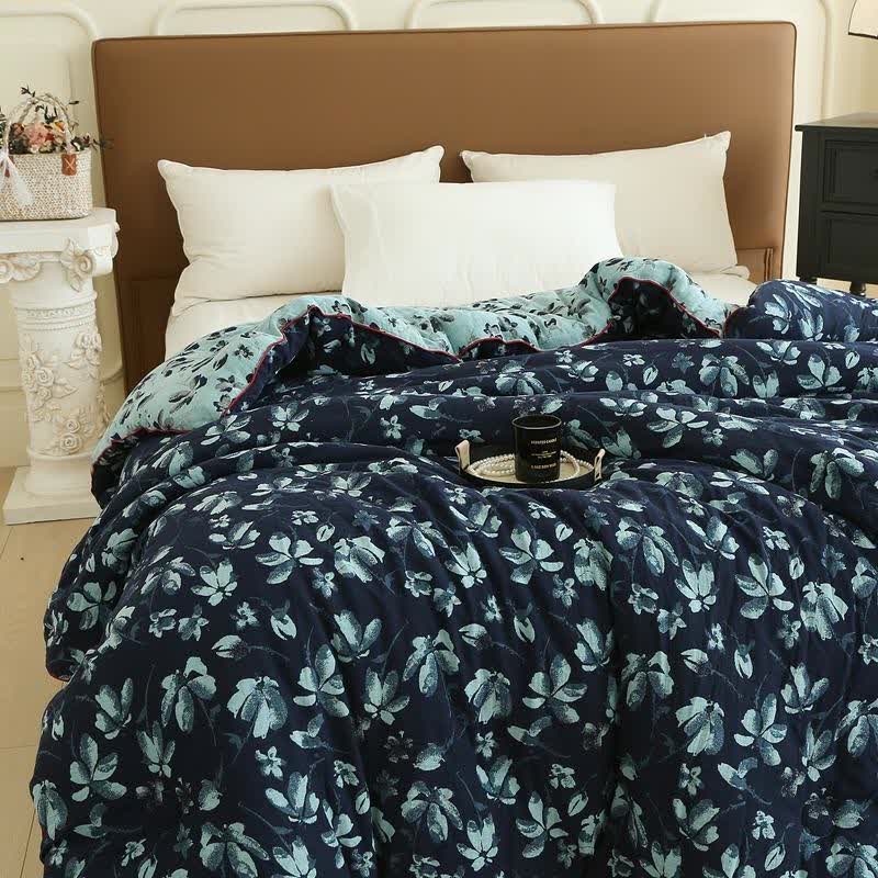 Flourish Flower  Cotton Gauze Jacquard Quilt - image 1