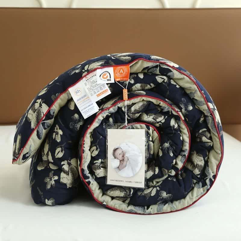 Flourish Flower  Cotton Gauze Jacquard Quilt - image 17