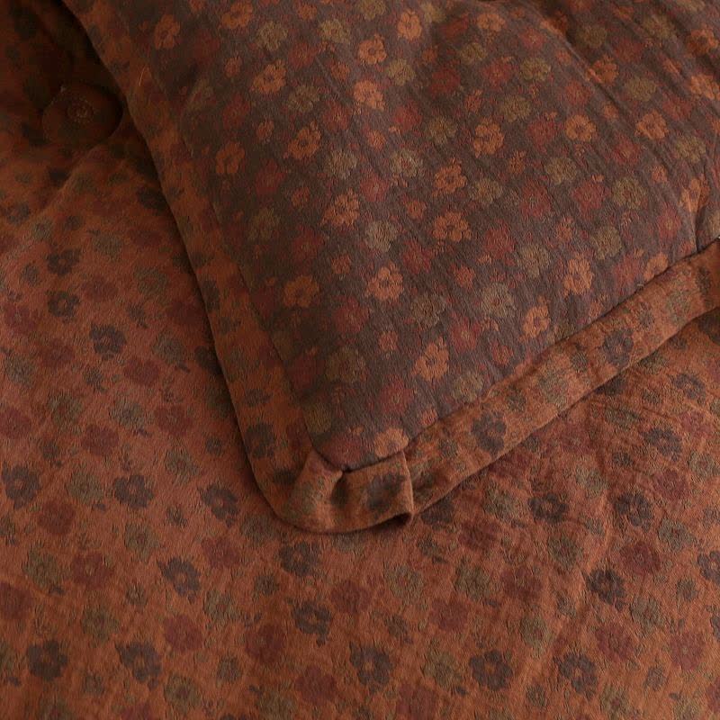 Retro Floral  Cotton Gauze Jacquard Quilt - image 15