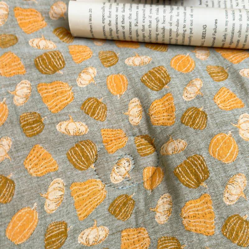 Fun Pumpkin Cotton Gauze Jacquard Quilt - image 3