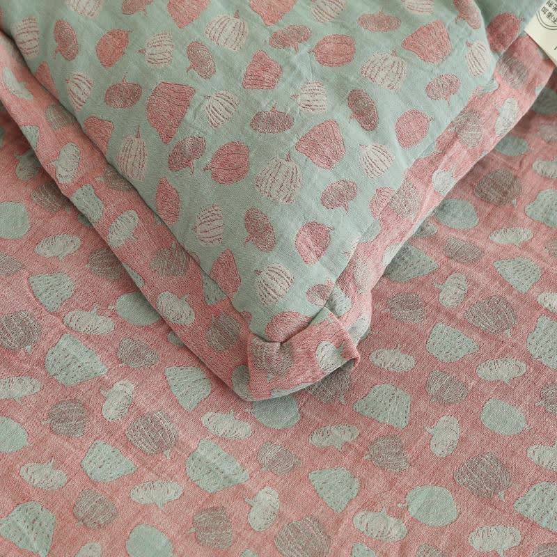 Fun Pumpkin Cotton Gauze Jacquard Quilt - image 7