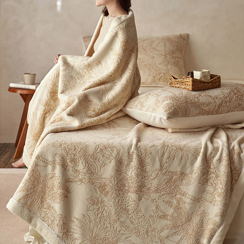 Jungle Jacquard Warm Throw Blanket - image 4