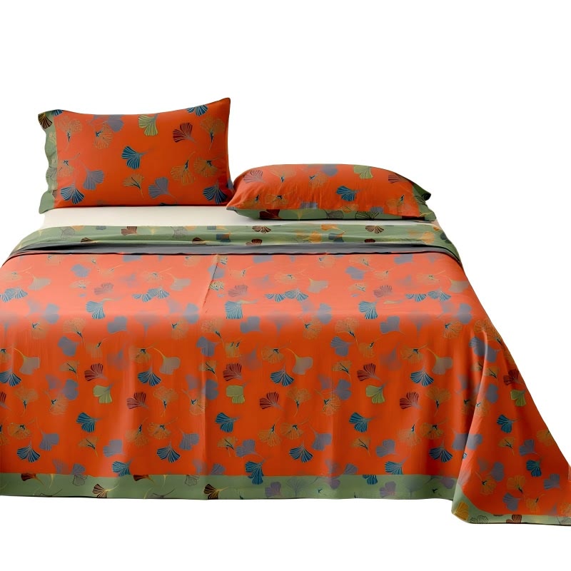 Ginkgo Biloba Cotton Jacquard Sheet Bedspread - image 28