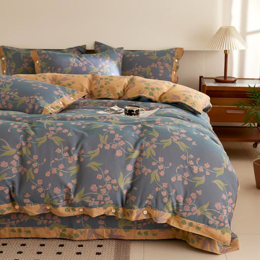 Campanula Jacquard Cotton Gauze Bedding - Bedding Set - King - image 0