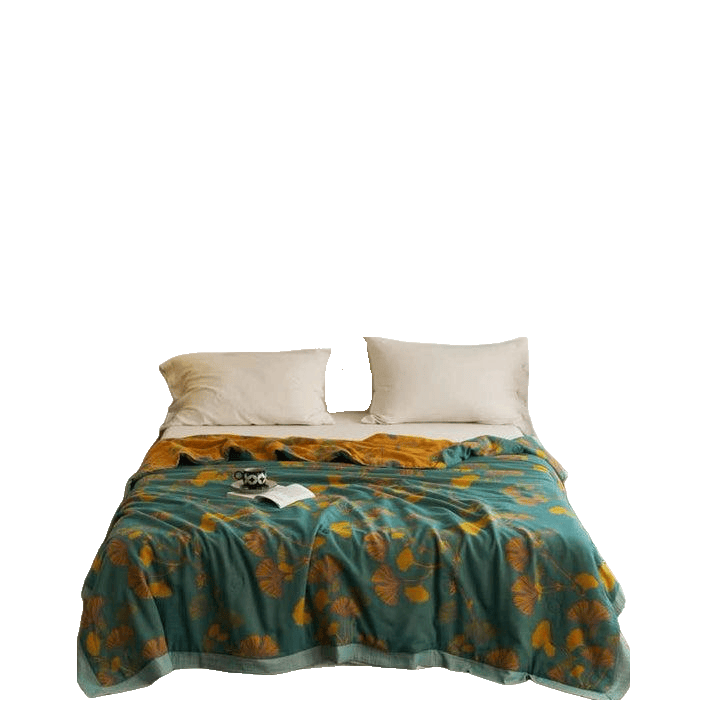 Ginkgo Leaf Double Layer Gauze Cotton Quilt - image 30