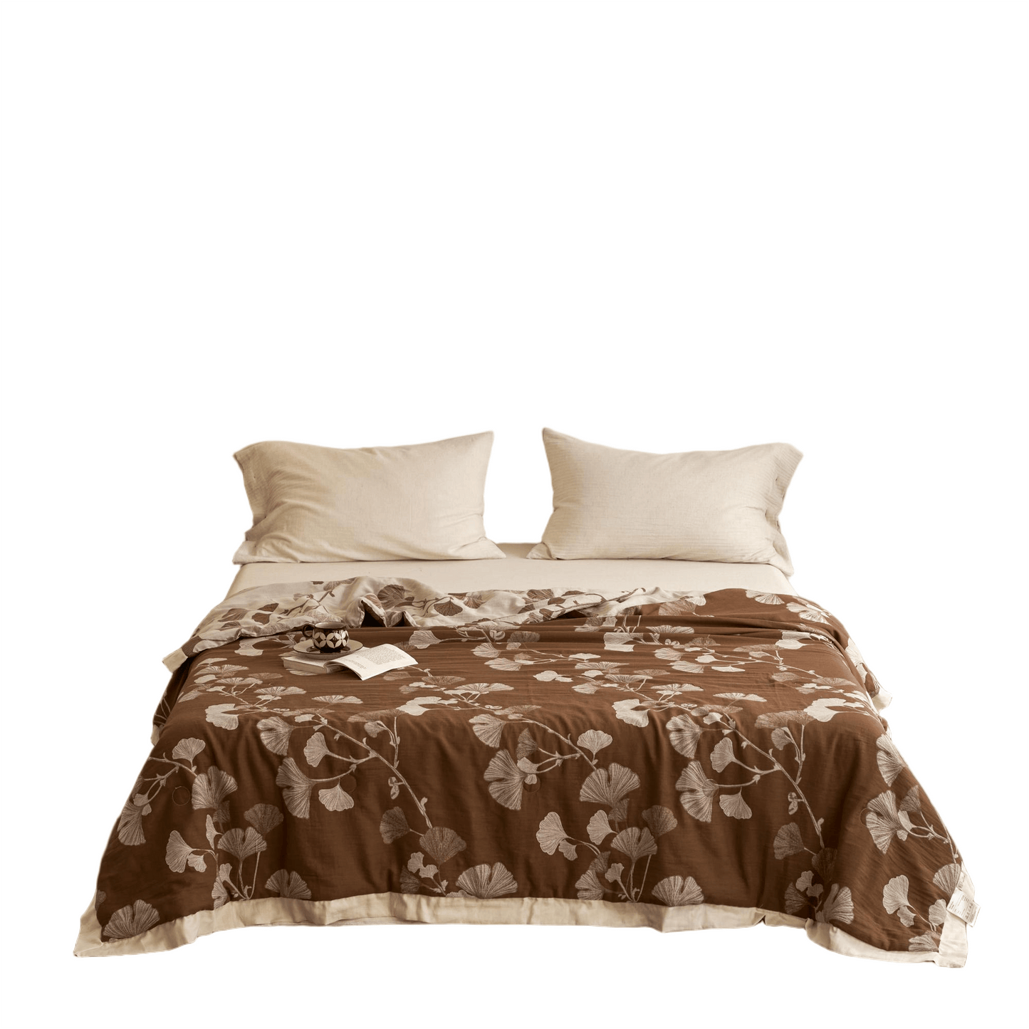 Ginkgo Leaf Double Layer Gauze Cotton Quilt - image 32