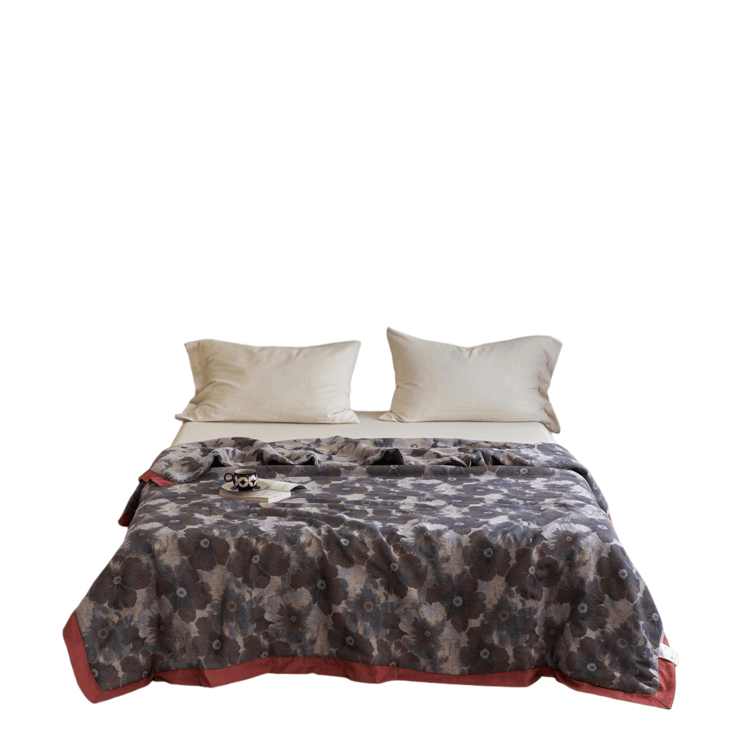 Jacquard Floral Cotton Gauze Retro Soft Quilt - image 7