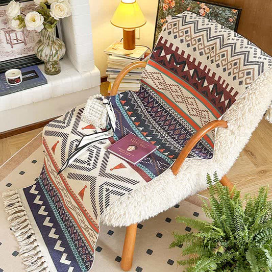 Boho Triba Cotton Linen Functional Mat - 23" x 71" - image 0