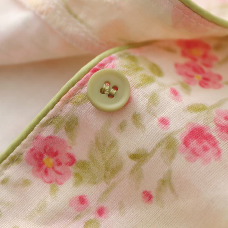 Pink Rose Cotton Gauze Loungewear Set - image 7