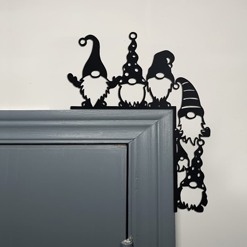 Whimsical Gnome Christmas Door Corner Decor - image 4