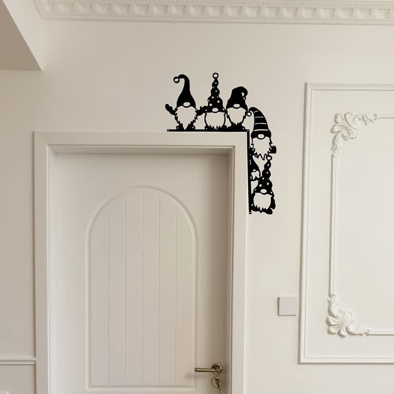 Whimsical Gnome Christmas Door Corner Decor - image 5