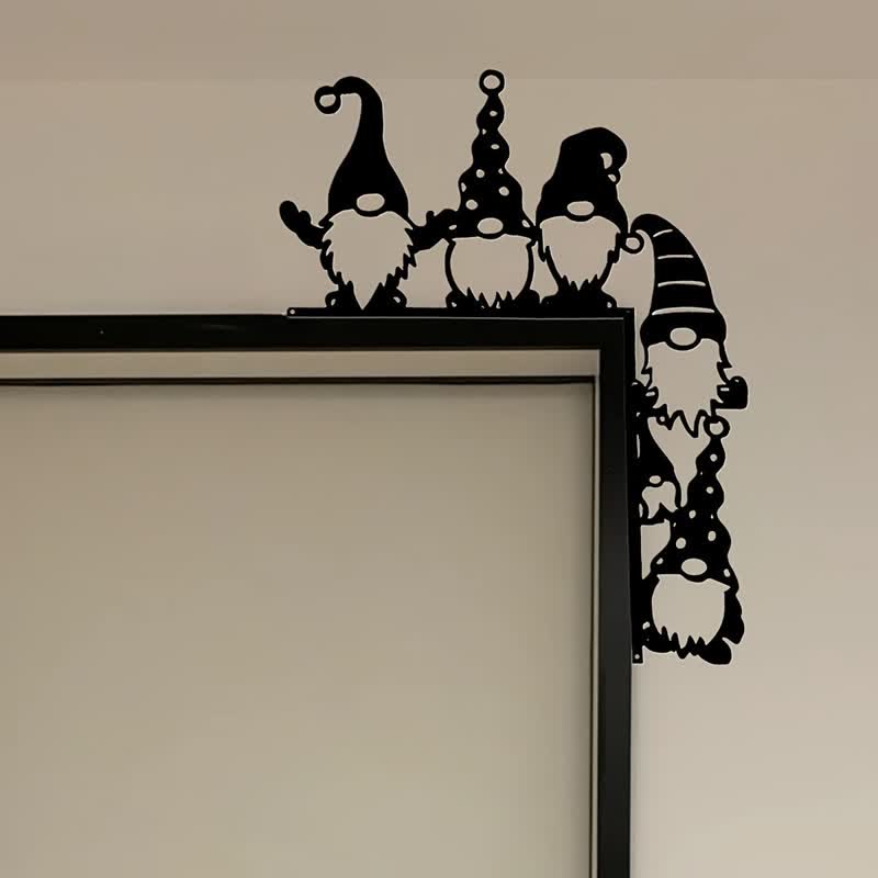 Whimsical Gnome Christmas Door Corner Decor - image 3