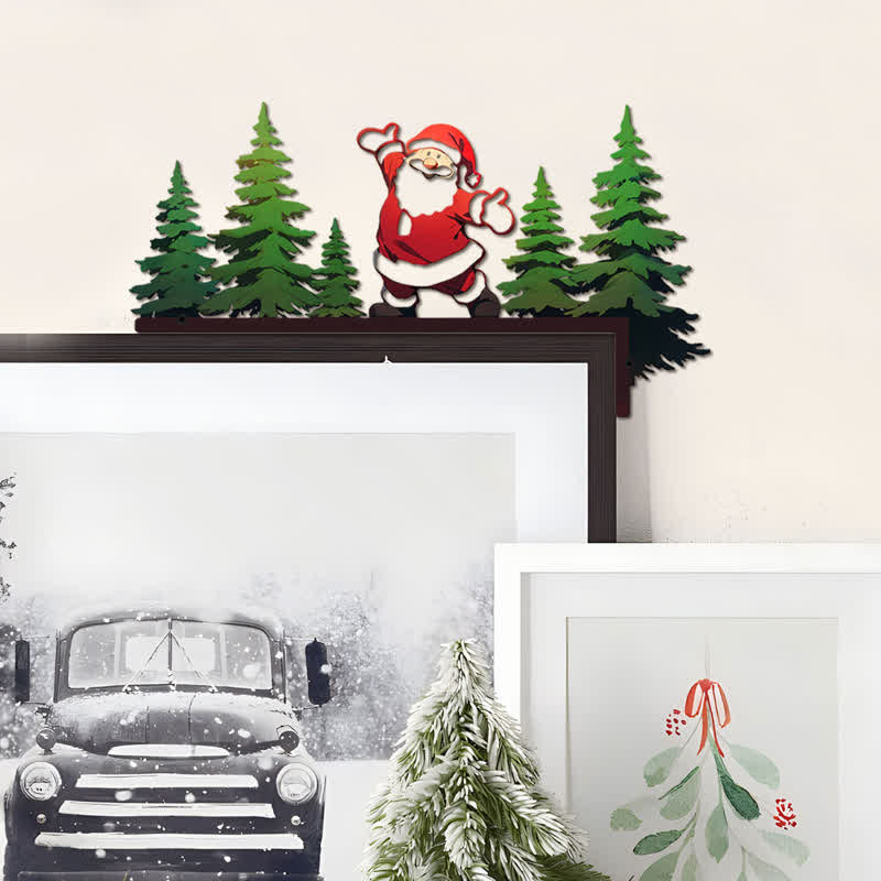 Christmas Door Frame Corner Ornament - 4PCS - 12" x 9" - image 1