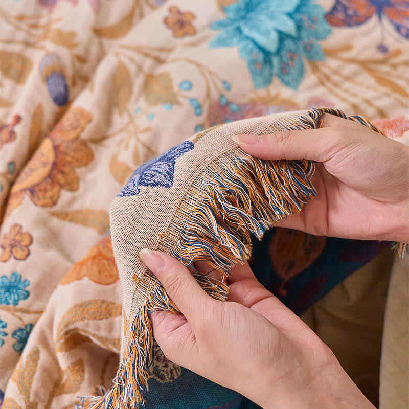 Ownkoti Pastoral Butterfly Cotton Tassel Quilt - image 10