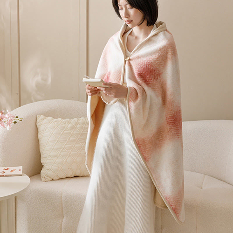 Cozy Hooded Wearable Shawl Blanket - image 22