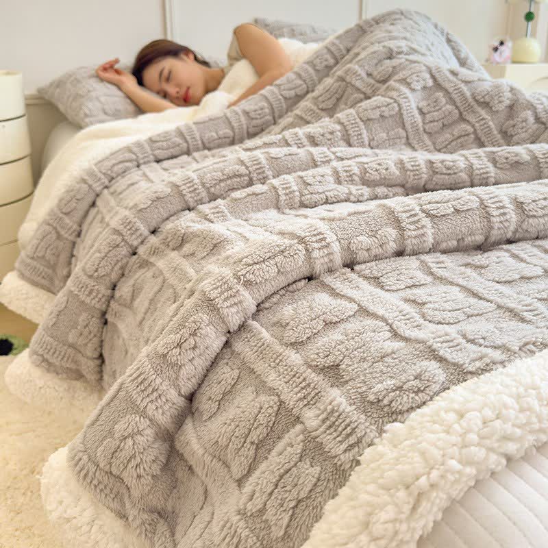 Bear Striped Textured Throw Blanket - image 18