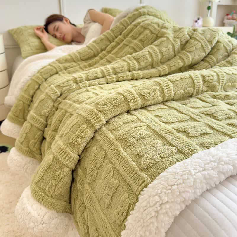 Bear Striped Textured Throw Blanket - image 12