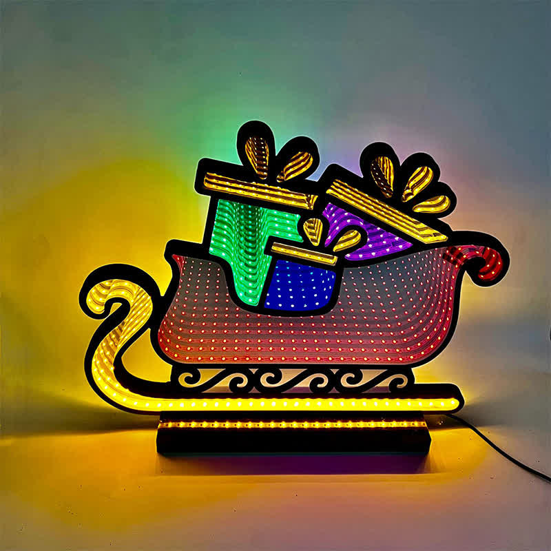 Ownkoti Christmas Sleigh 3D Tunnel Light  - image 1