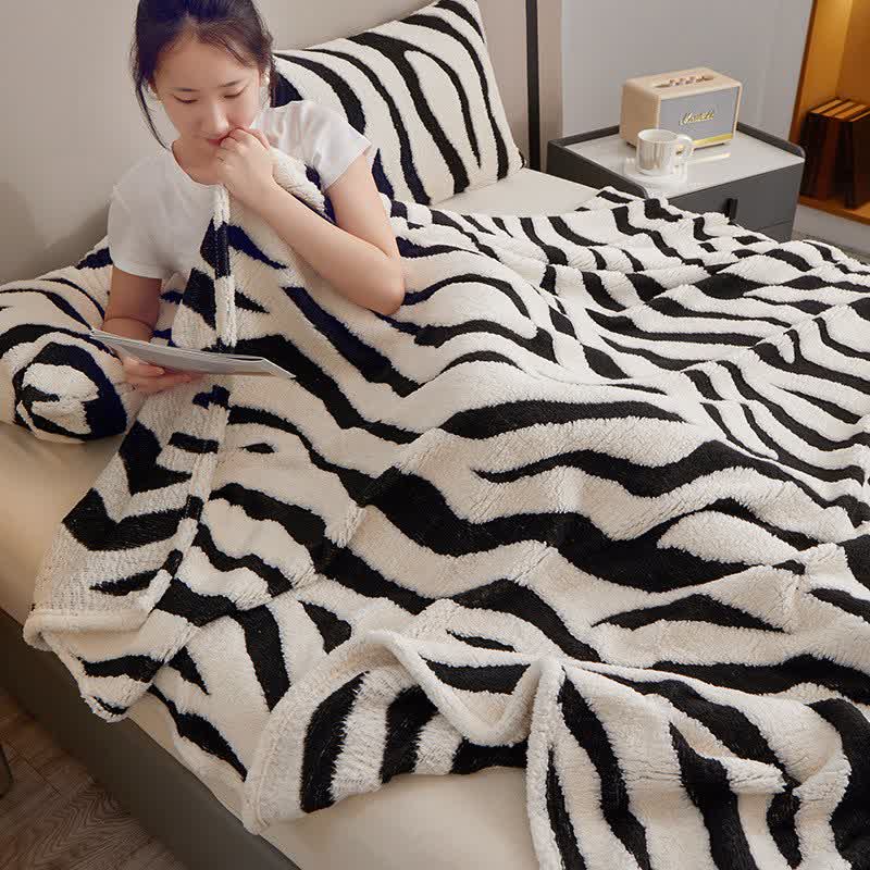 Ownkoti Modern Zebra Print Throw Blanket - image 11