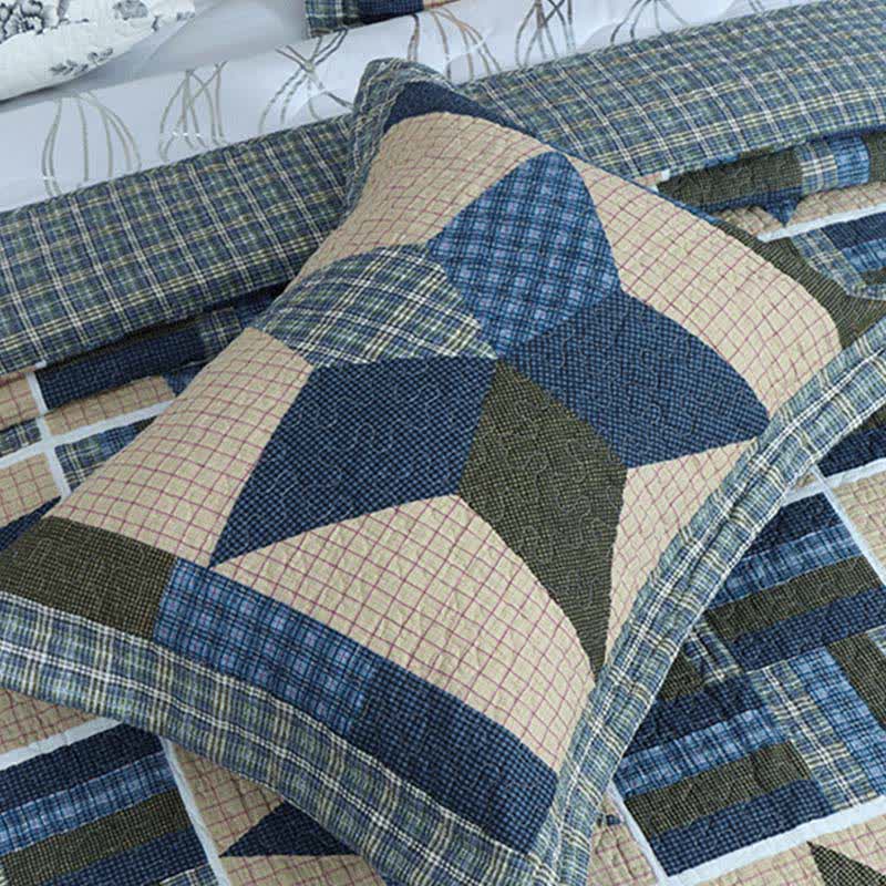 Ownkoti Vintage Star Patchwork Cotton Coverlet - image 3
