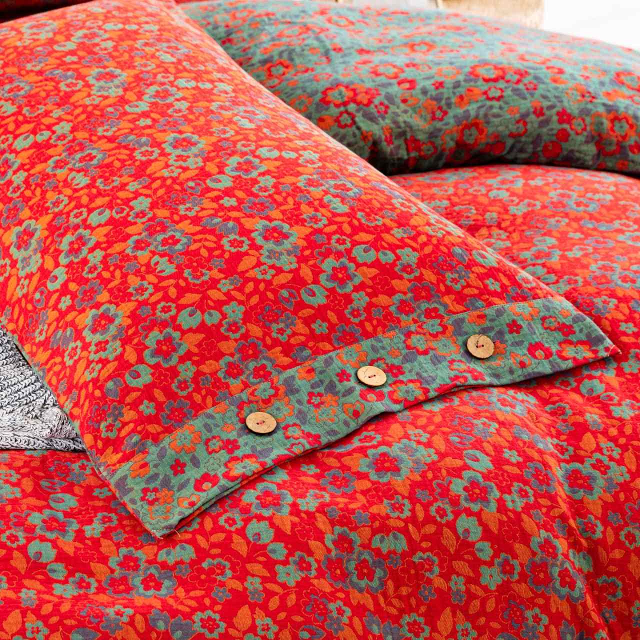 Ownkoti Floral Blossom Pure Cotton Gauze Bedding(4PCS) - image 4