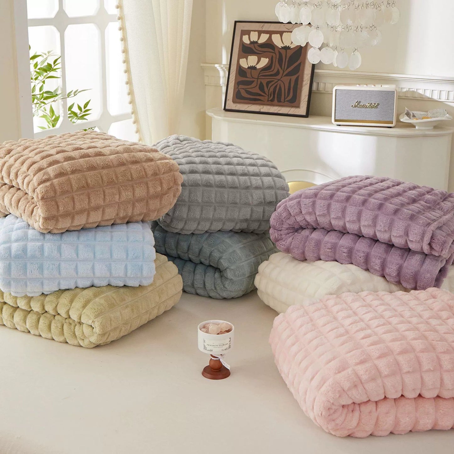 Plaid Thick Warm Throw Blanket - image 33