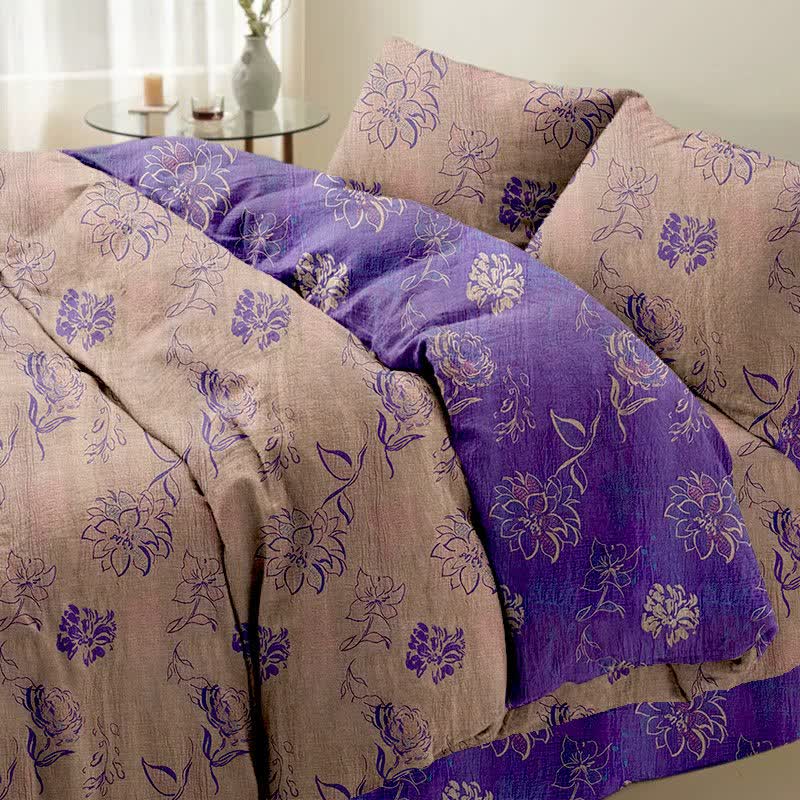 Ownkoti Artistic Peony Cotton Reversible Bedding Set(4PCS) - image 7